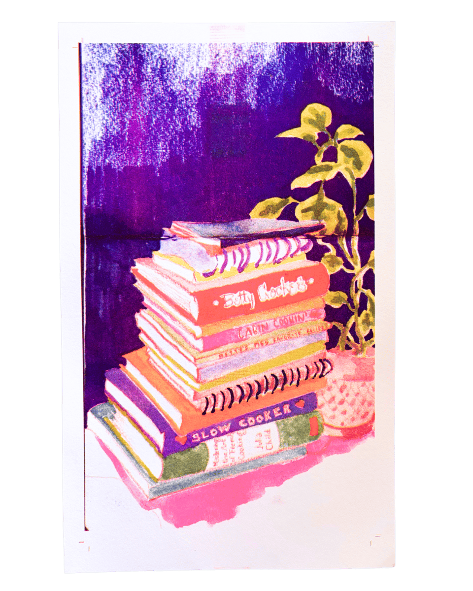 8.5x14 riso print | Late Night Copies Press