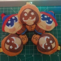 Image 3 of Sad Boy Squeaky Plush Keychain