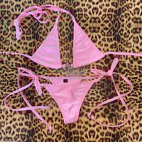 Image 1 of * ੈ♡‧₊ small tie-side t-back g & regular midi cup