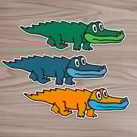 Image 1 of Monoline Gizzy Gator Sticker PREORDER