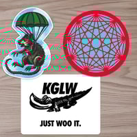 Nonagon/Rats In The Sky/Just Woo It. Sticker PREORDER