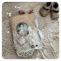 Image 9 of Vintage french lace Fabric sample's book