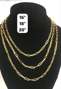 Women's paper clip chain