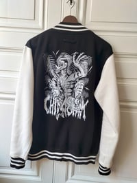 Image 1 of RAPTOR ASSAILLANT // Veste Teddy noir et blanc