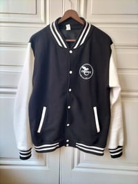 Image 2 of RAPTOR ASSAILLANT // Veste Teddy noir et blanc