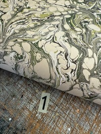 Image 1 of Hand Marbled Project Overs - Earthy veins on Fawn paper YOU CHOOSE