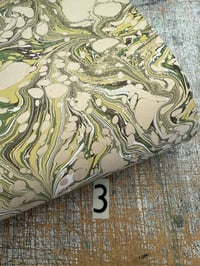Image 3 of Hand Marbled Project Overs - Earthy veins on Fawn paper YOU CHOOSE