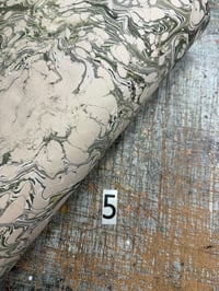 Image 5 of Hand Marbled Project Overs - Earthy veins on Fawn paper YOU CHOOSE