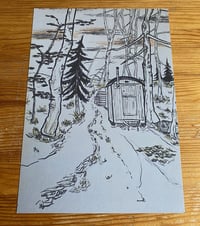 Kunstpostkarte "Bauwagen"