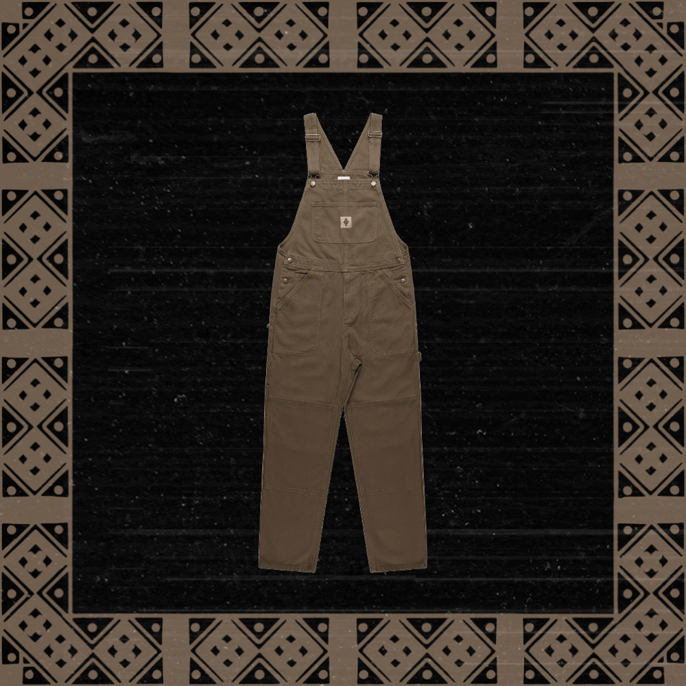 COVE WORKWEAR TAN CANVAS DUNGAREES