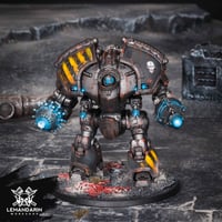 Image 1 of Ready to Ship [Painted] - Space Marines - Iron Warriors Saturnine Dreadnought - Warhammer 30K - 40K 