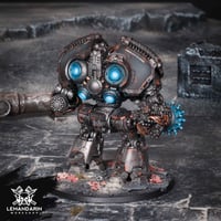 Image 3 of Ready to Ship [Painted] - Space Marines - Iron Warriors Saturnine Dreadnought - Warhammer 30K - 40K 