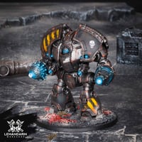 Image 2 of Ready to Ship [Painted] - Space Marines - Iron Warriors Saturnine Dreadnought - Warhammer 30K - 40K 