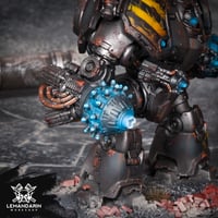 Image 4 of Ready to Ship [Painted] - Space Marines - Iron Warriors Saturnine Dreadnought - Warhammer 30K - 40K 