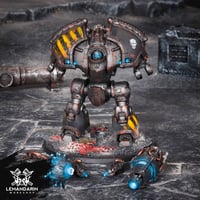 Image 5 of Ready to Ship [Painted] - Space Marines - Iron Warriors Saturnine Dreadnought - Warhammer 30K - 40K 