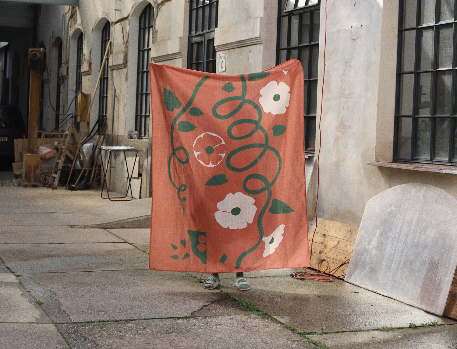 Image of LARGE WALL HANGING - BLACK EYED S.
