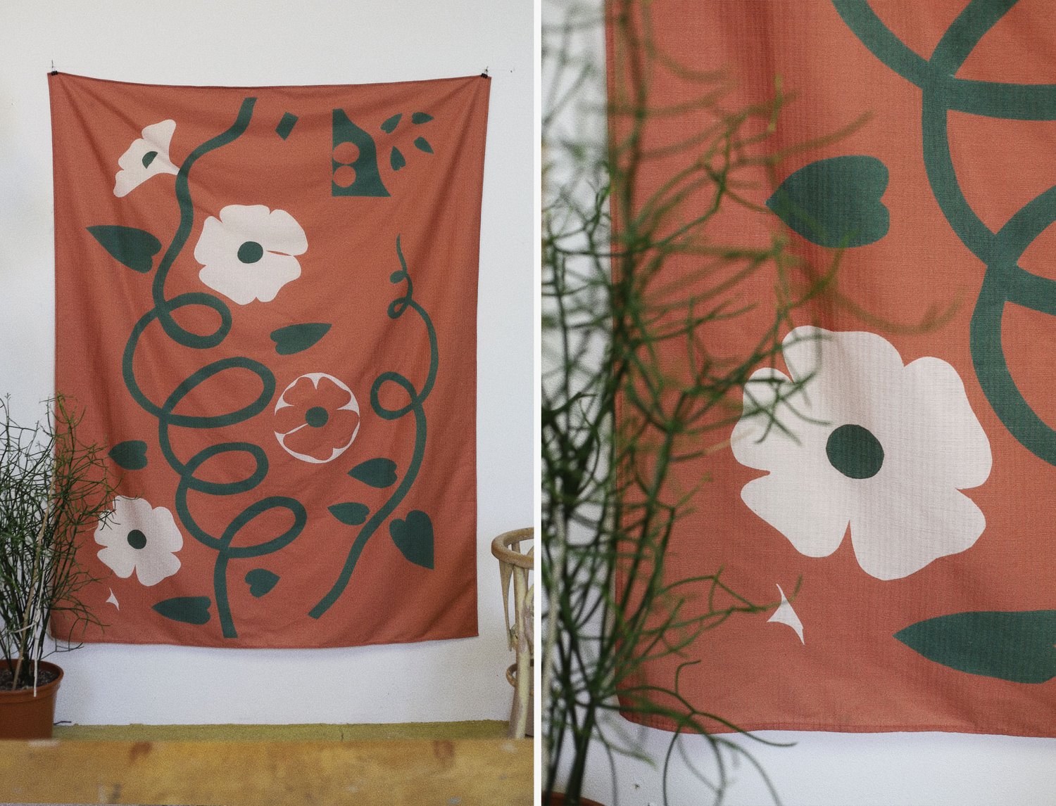 Image of LARGE WALL HANGING - BLACK EYED S.