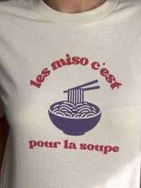 Image 4 of TEE-SHIRT brut naturel "LES MISO C'EST POUR LA SOUPE"