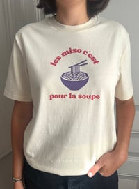 Image 5 of TEE-SHIRT brut naturel "LES MISO C'EST POUR LA SOUPE"