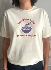 Image 2 of TEE-SHIRT brut naturel "LES MISO C'EST POUR LA SOUPE"