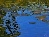 Belle Isle Waterlilies 2025 Original Oil painting