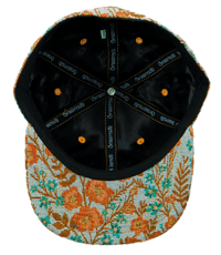 Image 2 of GRASSROOTS REMOVABLE BEAR PATCH FLORAL CARPET FITTED HAT 