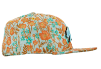 Image 3 of GRASSROOTS REMOVABLE BEAR PATCH FLORAL CARPET FITTED HAT 