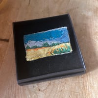 Image 1 of Golden Field Hand Stitched Brooch