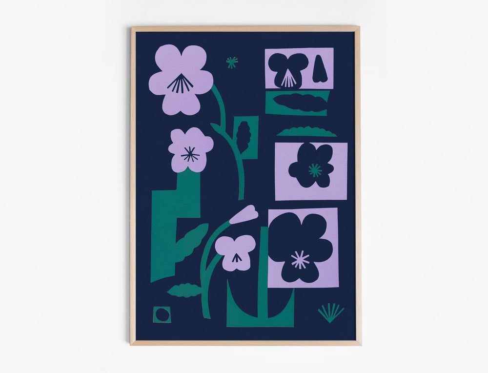 Image of FLOWER PRINT - PANSY