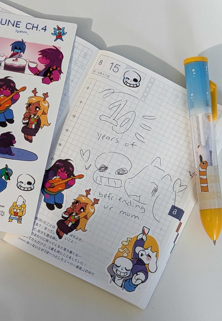 Deltarune 3+4 Sticker Sheet Image 4