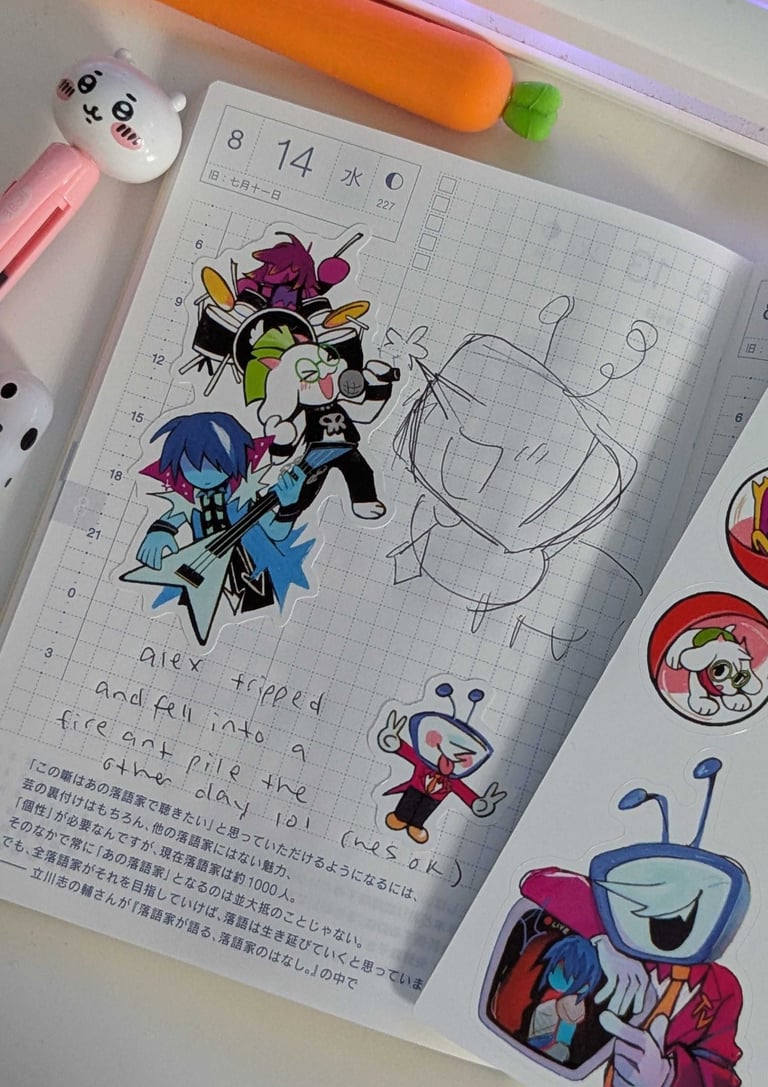 Deltarune 3+4 Sticker Sheet Image 5