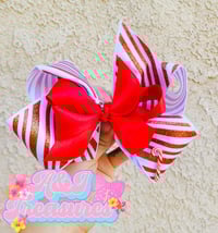 Image 1 of Candycane Ribbon Bow