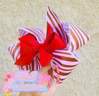 Image 2 of Candycane Ribbon Bow