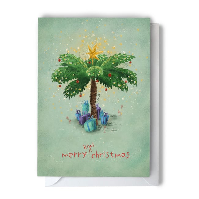 'Kiwi Xmas' Greeting Card