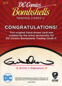 Image 2 of DC Bombshells Supergirl sketch card 