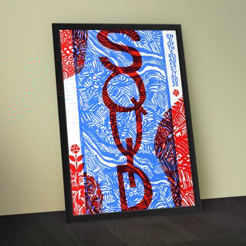 Image of SQUID - End of the Road 2025 - A2 silkscreen concert poster