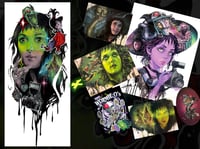 Image 1 of Limited Edition "I, Myself, am Strange and Unusual" Holographic Print Pack