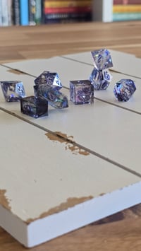 Image 1 of Storms and Shadows - 8 piece Fourth Wing inspired dice set