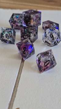 Image 3 of Storms and Shadows - 8 piece Fourth Wing inspired dice set