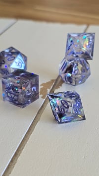 Image 4 of Storms and Shadows - 8 piece Fourth Wing inspired dice set