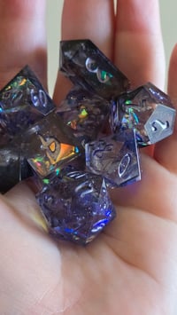 Image 7 of Storms and Shadows - 8 piece Fourth Wing inspired dice set