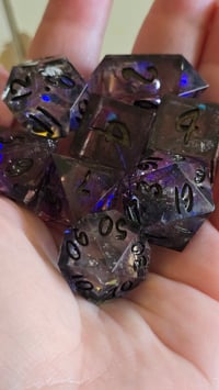 Image 8 of Storms and Shadows - 8 piece Fourth Wing inspired dice set