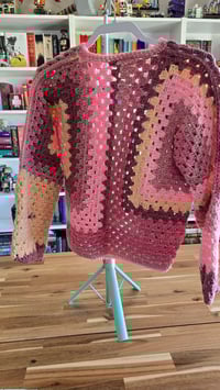 Image 2 of Strawberry lemonade - crochet cardigan size S/M 