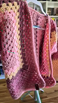Image 3 of Strawberry lemonade - crochet cardigan size S/M 