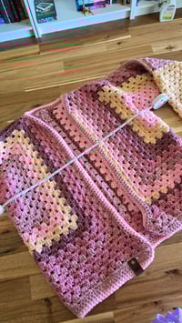 Image 8 of Strawberry lemonade - crochet cardigan size S/M 