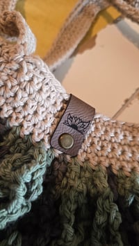 Image 3 of Foliage - large crochet mesh market bag 