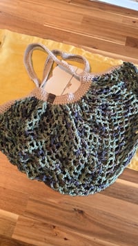 Image 1 of Foliage - large crochet mesh market bag 