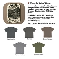 Image 3 of Owego “Where the Valley Widens” Linographic Unisex Tee