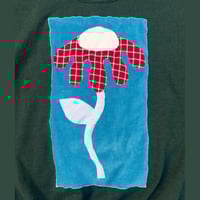 Image 2 of L Wavy Daisy Crewneck Sweatshirt in Green