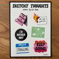 Sketchy Thoughts Sticker Sheet